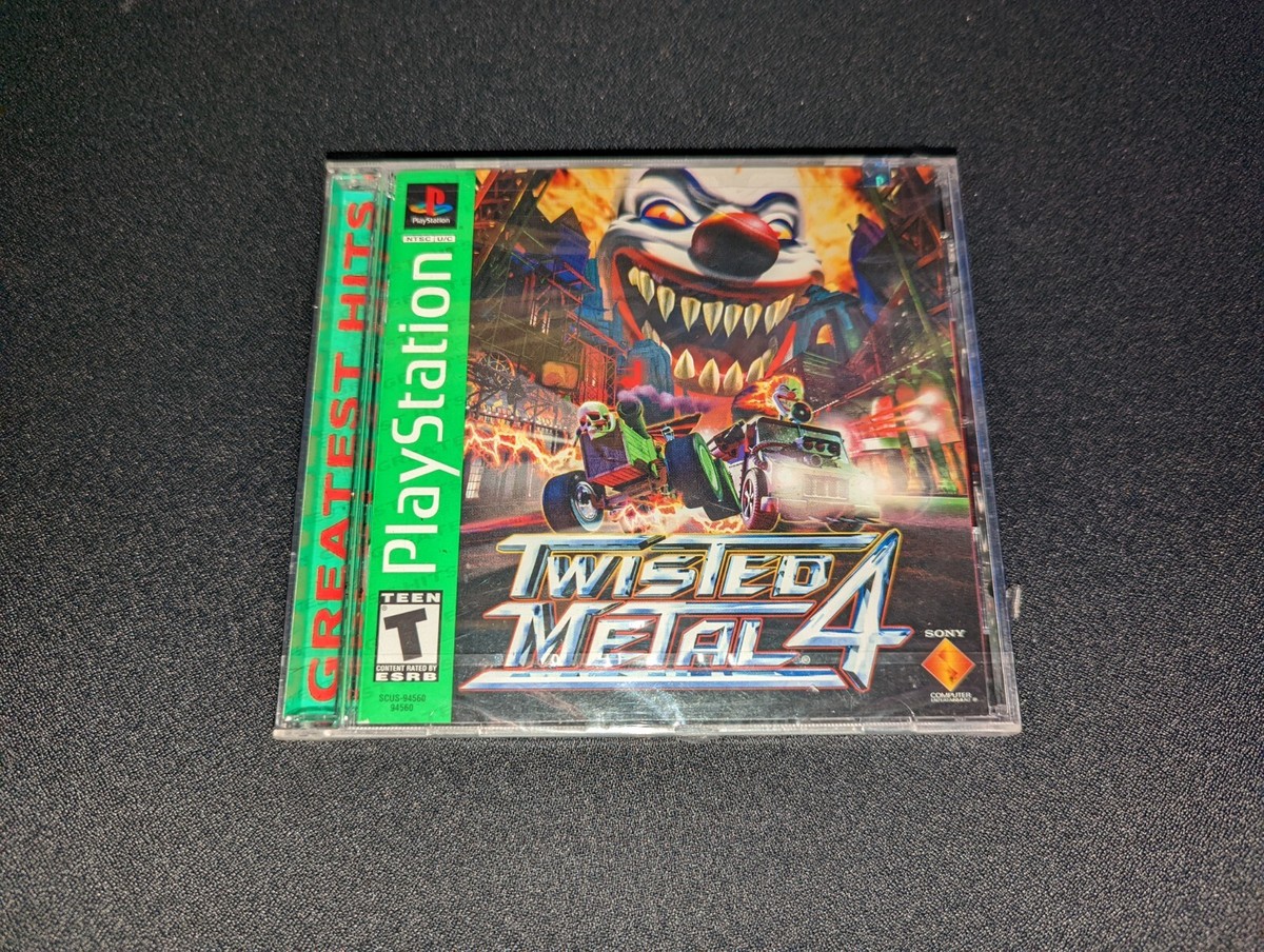 Twisted Metal 4 Greatest Hits Sony Playstation 1 PS1 MINT condition  COMPLETE! 711719456025