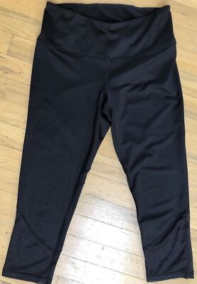 Zella Live In Leggings Mesh Inserts Skinny Yoga Black Crop Pants