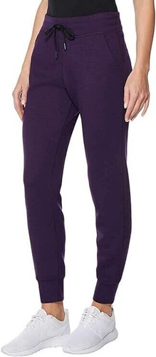 32 GRAD Damen Tech Fleece Jogginghose (lila-ht schwarz Cordl, Small) Neu mit Etikett - Bild 2 von 3