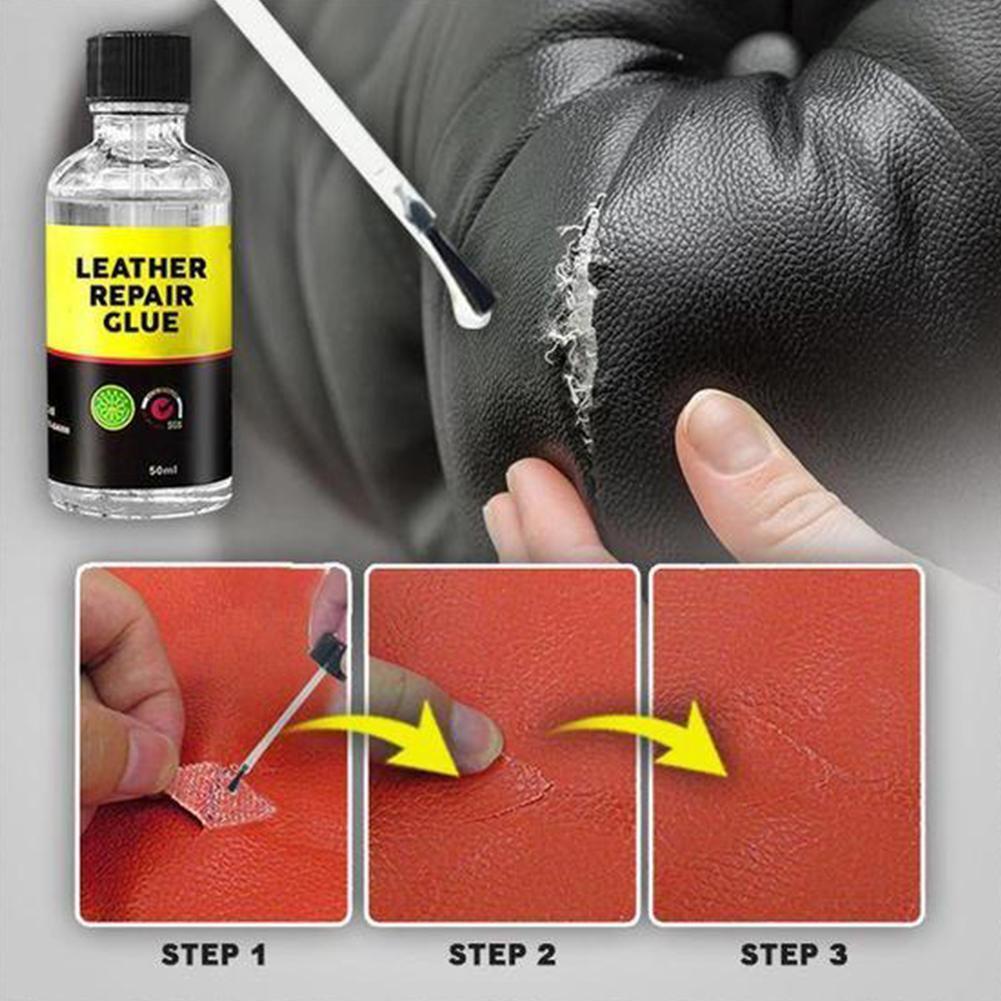 50ml Leather Repair Glue Car Seat Care Liquid Rubber Sofa Adhesive  Gel-Accessory