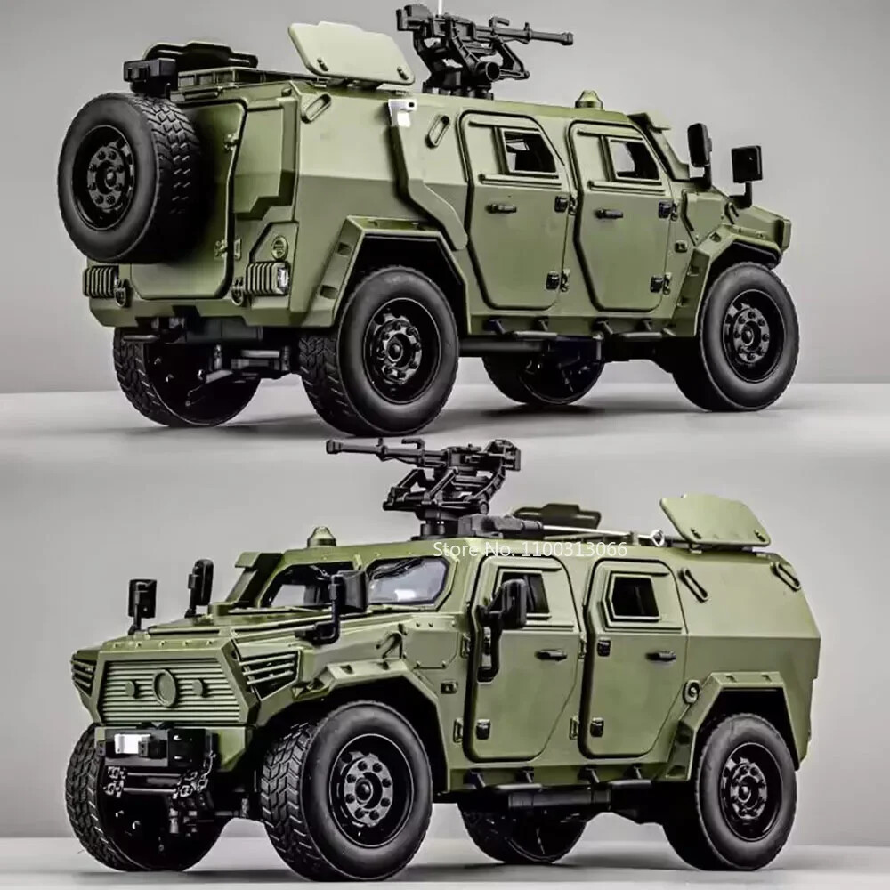 M-Terrain Defense Model: Lights, Sound, Pull-Back Collectible Car: 1:18 Scale