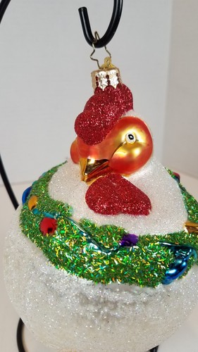 Christopher Radko ROOSTER LARGE Christmas Ornament RARE Country-style Christmas - Picture 11 of 16