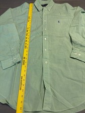 Ralph Lauren Yarmouth Shirt L/S Mens 16 1/2 34/35 Check Button Down Cotton E-7