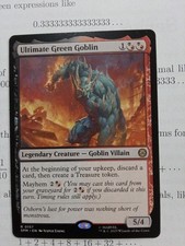 Ultimate Green Goblin Marvel MTG Rare Legendary Creature Goblin Villain NM