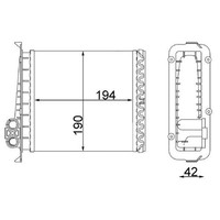 Mahle AH106000S WäRmetauscher Innenraumheizung FüR Volvo 850 C70 I S70 V70 I