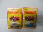Matchbox Lesney Superfast SF30 Peterbilt, SF26 Site Dump, SF48 Sambron, carded