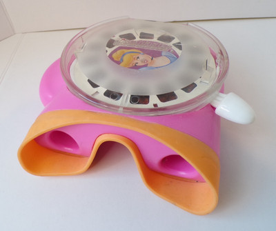 Fisher Price View-Master Viewer 3D Pink Orange 2002 Toy 74332 *Works Tested*