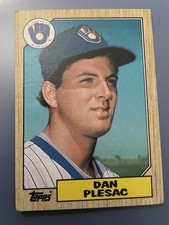 Topps 1987 Topps Dan Plesac #279 Milwaukee Brewers Baseball Card Base Set