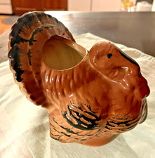 Vintage heavy turkey planter