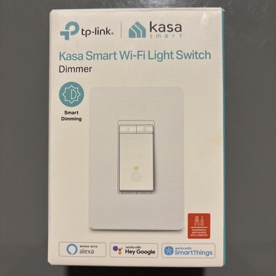 Kasa Smart Wi-Fi Light Switch HS220 Dimmer Single Pole Needs Neutral Wire 2.4GHz