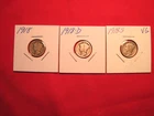1918PDS MERCURY DIMES, SILVER, FREE SHIPPING (#576C)