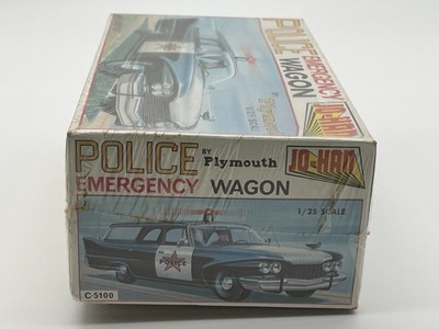 Jo-Han 60 Plymouth Police Emergency Wagon 1960 Plastic Model Kit