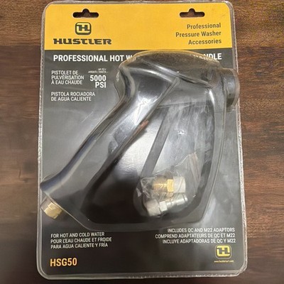 5000 PSI HOT & COLD WATER PRESSURE WASHER SPRAY GUN HANDLE, HUSTLER