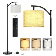 Elemore Home Standing Floor Lamp With Remote Control and 3 Color Temperatures
