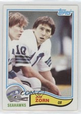 1982 Topps Jim Zorn #255 0o5