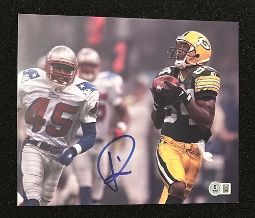 Green Bay Packers ANDRE RISON Signed 8x10 Photo Beckett Witness Super Bowl XXXI