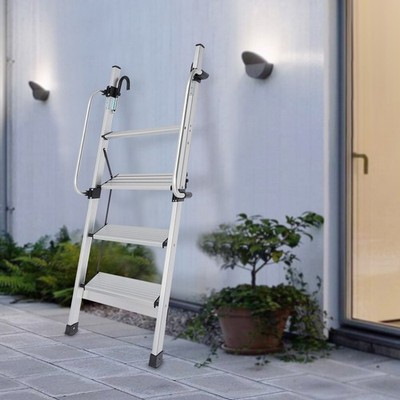 Bunk Bed Step Ladder 1-1.2m Height Metal Structure 150kg Capacity Anti-Slip