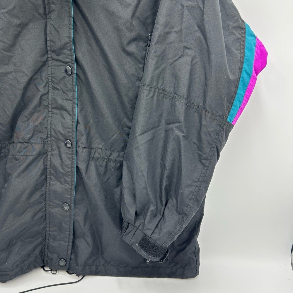 Vintage Columbia Sportswear Jacket Womens Large Black Pink Teal Bugaboo 90s Coat thumbnail 10