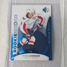 Upper Deck 2025-26 SP Rookie Authentics Ryan Leonard #117 Capitals