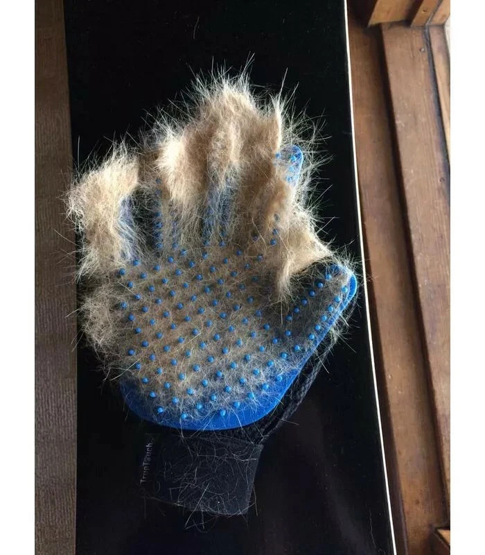 2 pack Pet grooming Glove,Cats Dogs Gentle Hair Remover Fur Shedding right hand