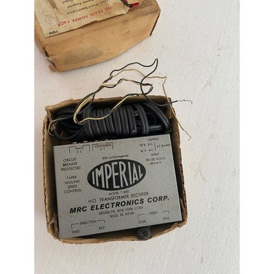 Vintage MRC Imperial HO Transformer Rectifier Model T800 - Model Railroad Rare!