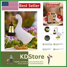 Solar Outdoor Goose Statue Garden Decor Porch Light Lawn Ornament Patio Gifts...