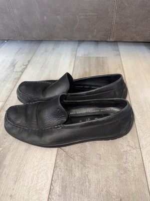 Ecco Classic Moc Black Leather Men display picture 3