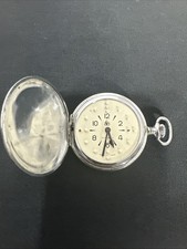 American Foundation For The Blind Vintage Braille Pocket Watch 17 Jewel Swiss