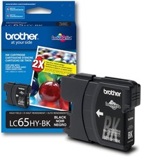 Brother LC65HYBK LC High-Yield Inkjet Cartridges for Printer - Black, 1 Size