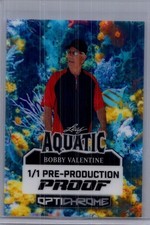 Bobby Valentine 2025 Leaf Optichrome Baseball 1/1 Pre Production Proof