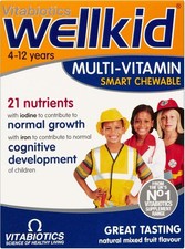 Vitabiotics Wellkid Multi-Vitamin Smart Chewable 30 Tablets BB 09/2027