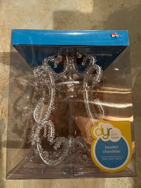 Beaded Chandelier - OPEN BOX BRAND NEW - Perfect for girls room