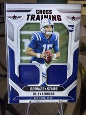 2025  Rookies & Stars Cross Training Riley Leonard RC Colts Memorabilia patch
