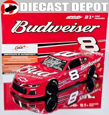 AUTOGRAPHED DALE EARNHARDT JR 2024 BUDWEISER LATE MODEL 1/24 ACTION DIECAST