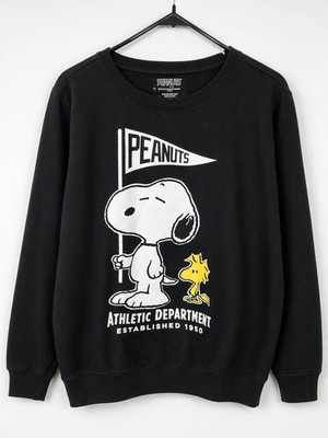 Peanuts Snoopy Woodstock Crew Neck Graphic Print Sweatshirt Woman's Size 2