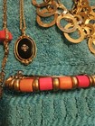 Vintage  Costume Jewelry Lot Necklaces, Earrings And Hair Clip — photo 6