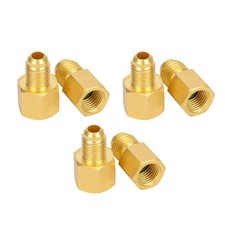 Refrigerant Tank Adapters Kit 1/2" Female to 1/4" Male Flare for Vacuum Pump