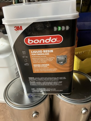 Bondo Waterproof Fiberglass Resin with Includes Liquid Hardener115oz New - Picture 2 of 2