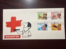 NIUAFO’OU TONGA FDC COVER 1987 YEAR RED CROSS NUTRITIONS ANTI ALCOHOLISM SMOKING