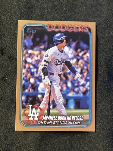 2024 Topps Update Series - Highlights Checklist Shohei Ohtani #US123 Gold /2024