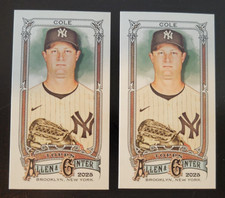 2025 TOPPS ALLEN & GINTER GERRIT COLE #88 MINI-LOT OF 2-REG and A&G BACKS-MT