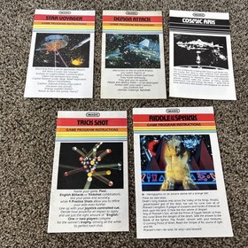 Atari 2600 IMAGIC Game Lot Of 5 With Manuals Tested