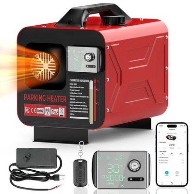 #ad Diesel Air Heater All in one 8KW 12V 24V 110V Bluetooth APP Remote Control US $112.99