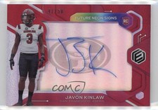 2020 Panini Elements Future Signs Red 41/50 Javon Kinlaw #FS-JK Auto nd3
