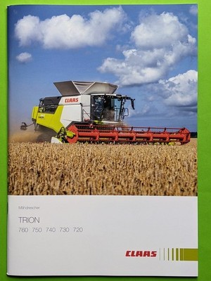 CLAAS TRION 760 750 740 730 720 Mähdrescher Prospekt 10/2025 Traktor Schlepper