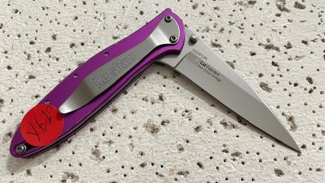 Navaja de Bolsillo Plegable 1660PUR Kershaw Diseño de Cebolla Ken Linerlock Púrpura A/O Foto 4 de 4