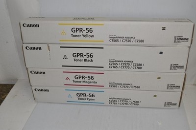 Set of 4! Canon GPR-56 Toner Cartridge  Cyan, Magenta, Yellow & Black  OEM