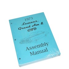 1973 Pontiac Gto Lemans Grand Am Factory Assembly Manual Book High Quality
