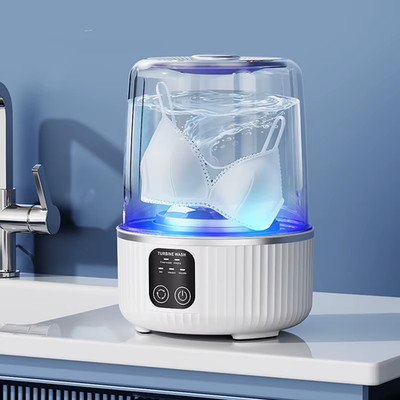 Mini tragbare kabellose Waschmaschine für Tasse Unterwäsche Socken Haushalt Reise