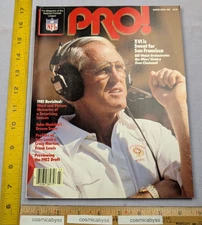 Bill Walsh 49ers 1982 Pro! NFL magazine Tom Landry Craig Morton Frank Lewis